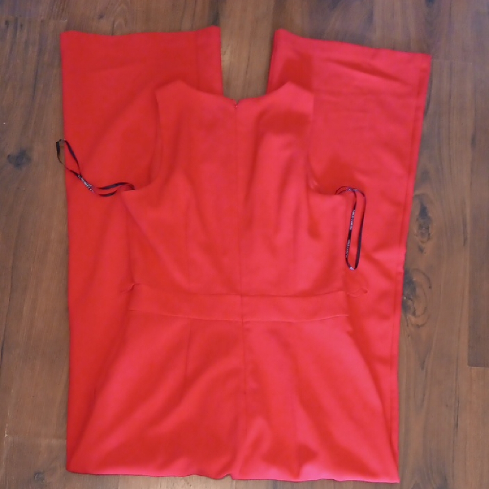 Vince Camuto Vibrant Red Sleeveless Jumpsuit. #117 - Picture 8 of 8